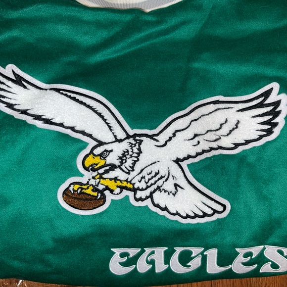 AUTHENTIC Mitchell & Ness Team Varsity Princess Diana Jacket Philadelphia Eagles - Picture 4 of 11